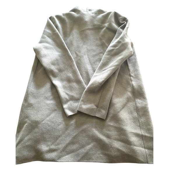 Gray Textured Knit Cardigan Sweater Open Front - Picture 2 of 7